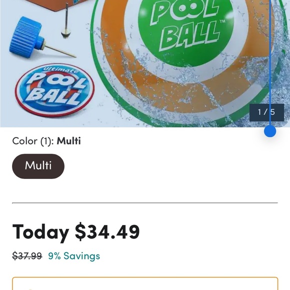 Pool Ball Pro • NWT sinking ball for pool or bath - Picture 6 of 8